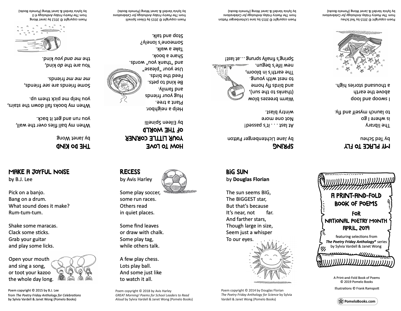 National Poetry Month Coloring Bookmarks | Famous Poets Coloring Bookmarks  | April Sheets