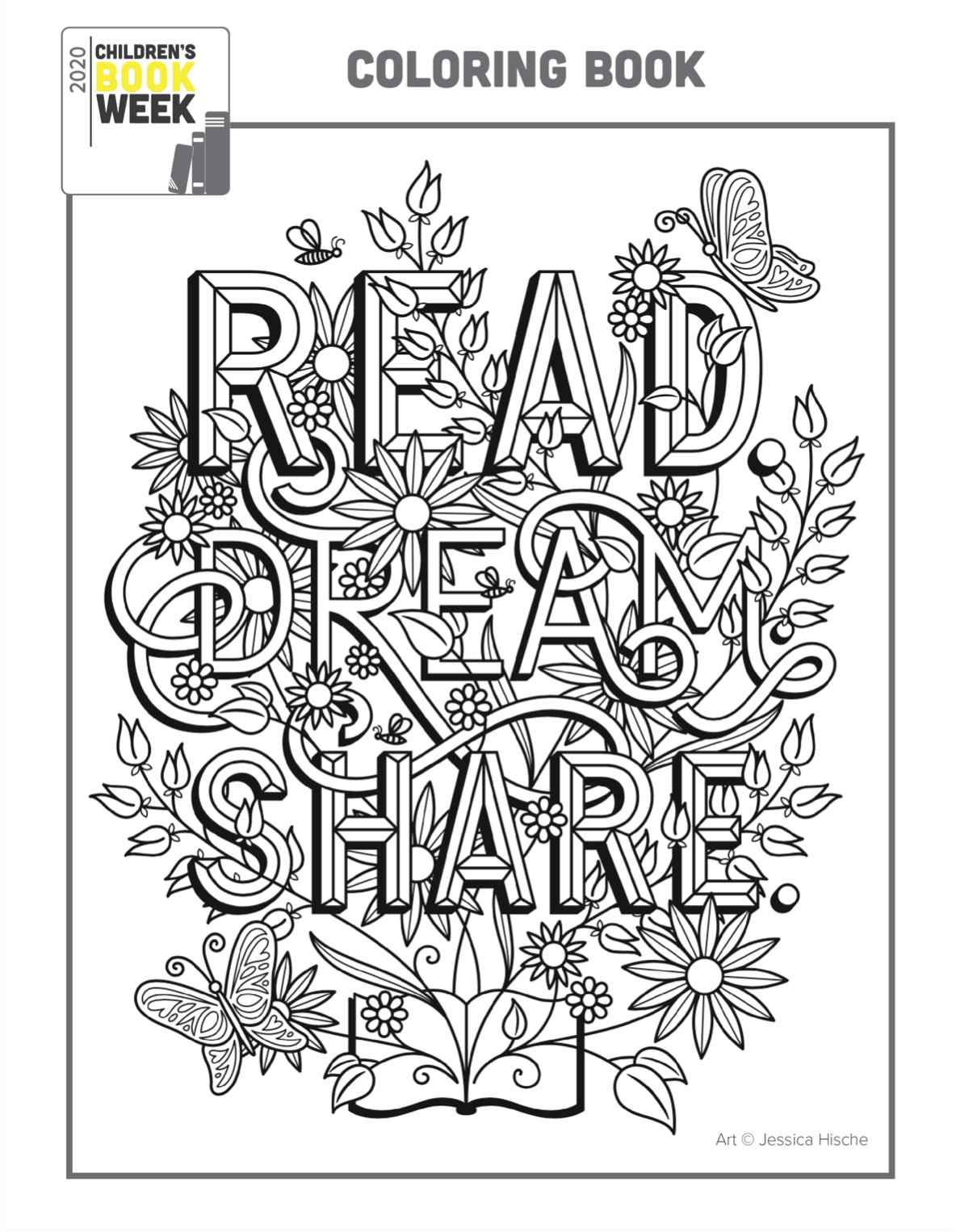 Coloring Book Pages Every Child a Reader