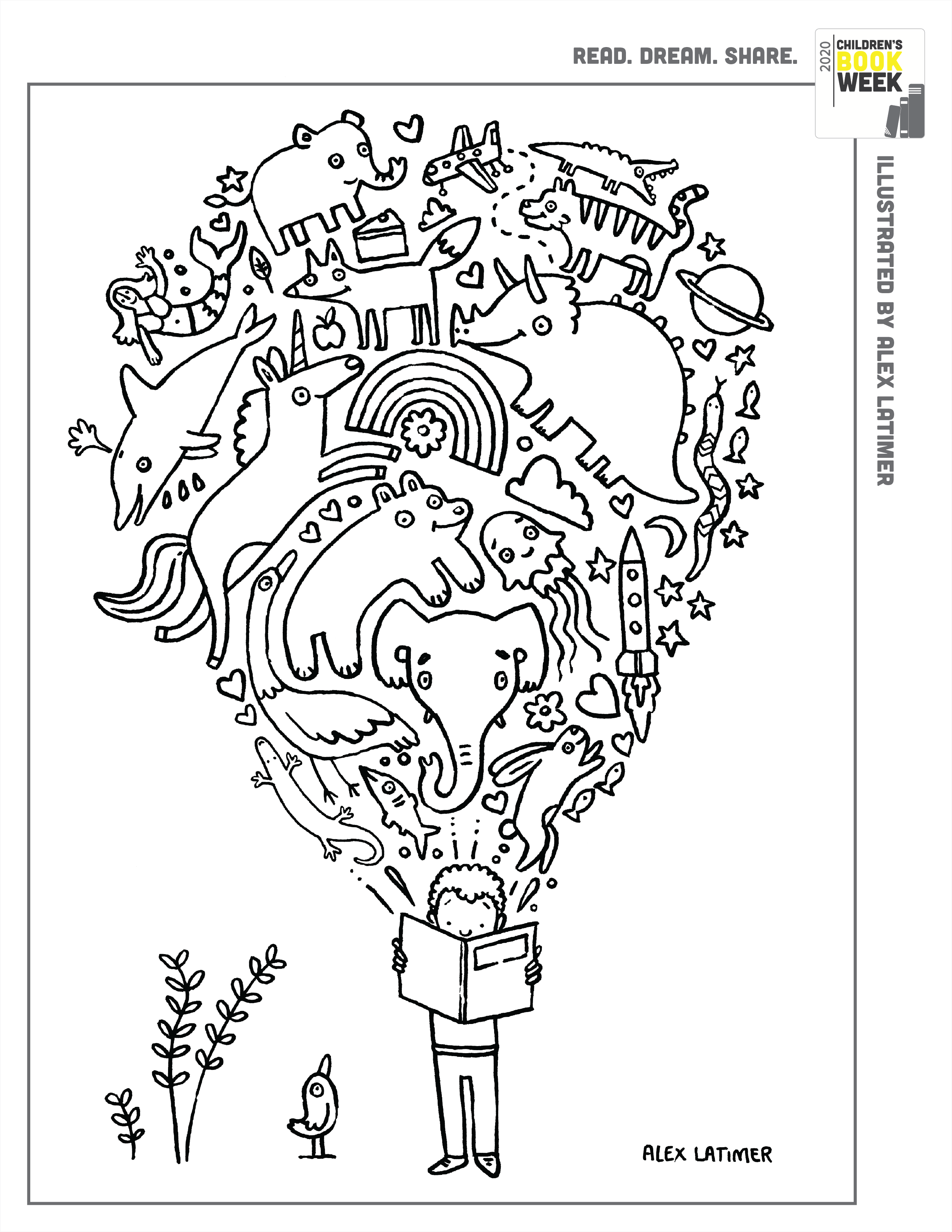 storybook coloring pages