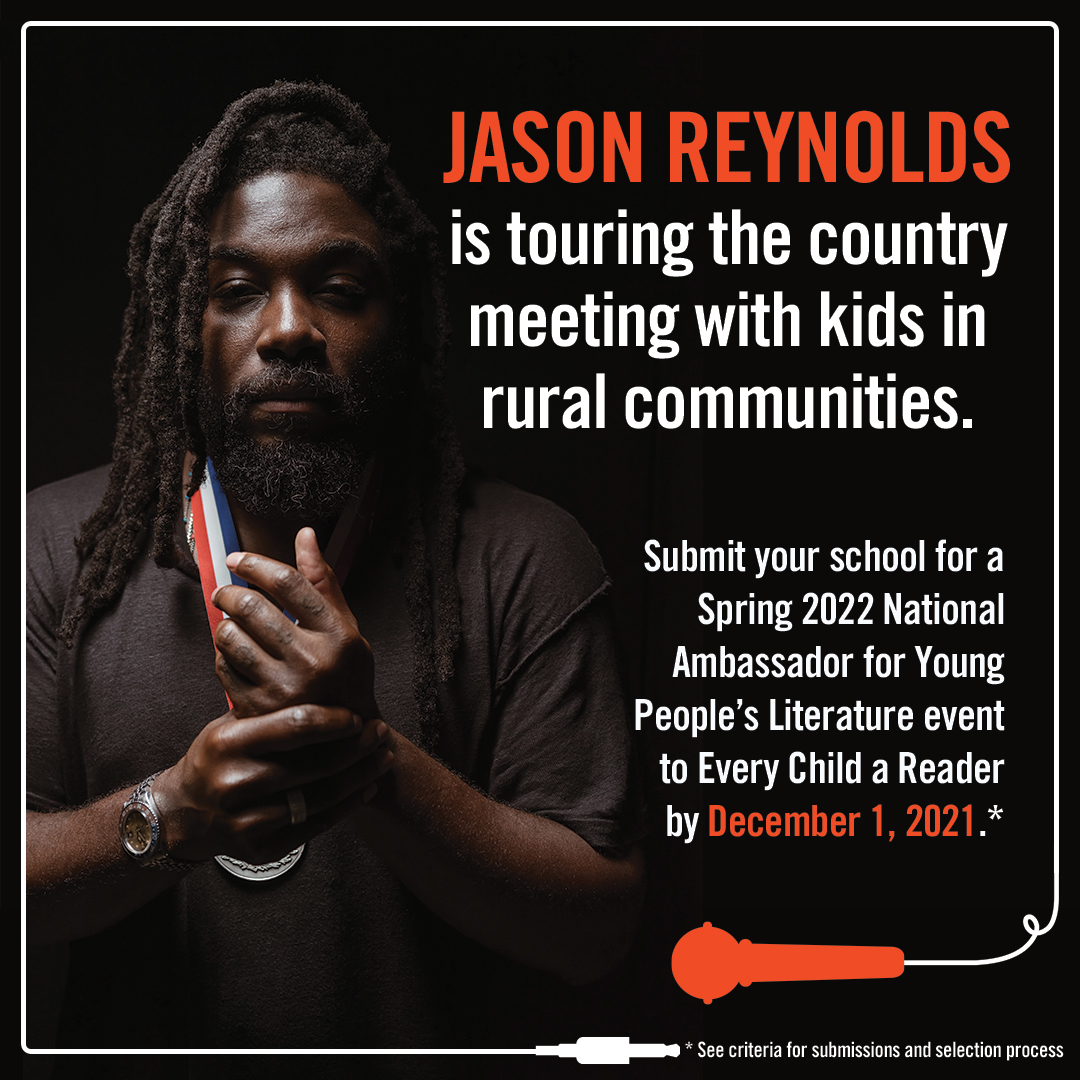 Jason Reynolds to Serve Third Year as National Ambassador for Young People’s Literature