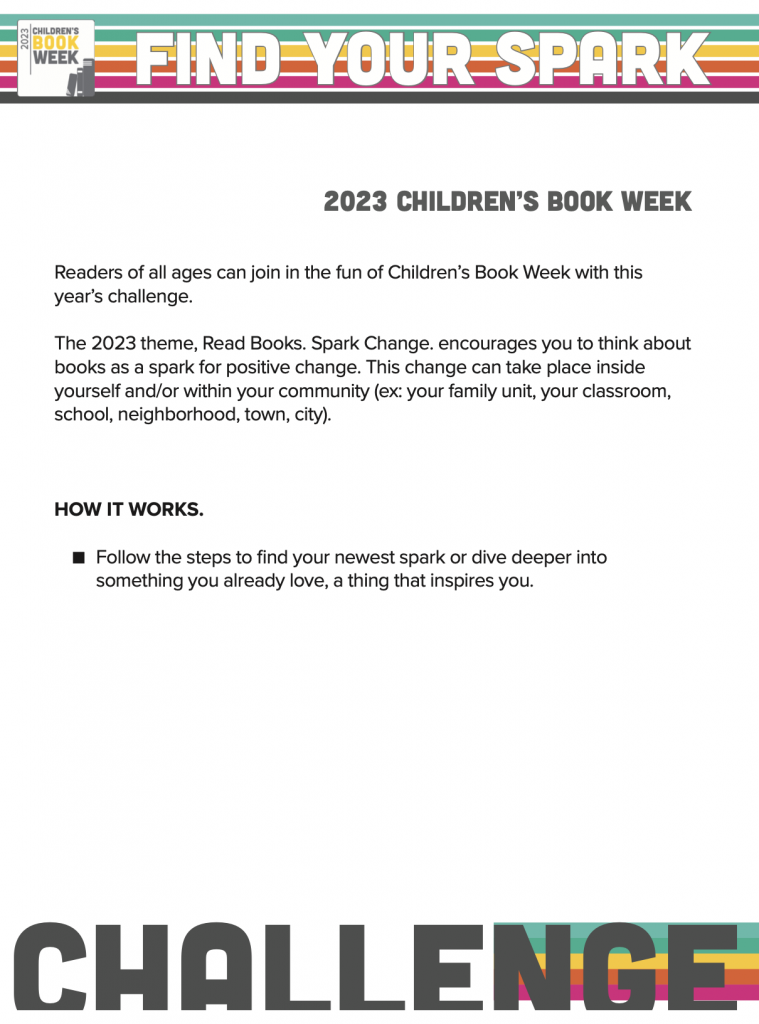 Find Your Spark Challenge – Every Child a Reader