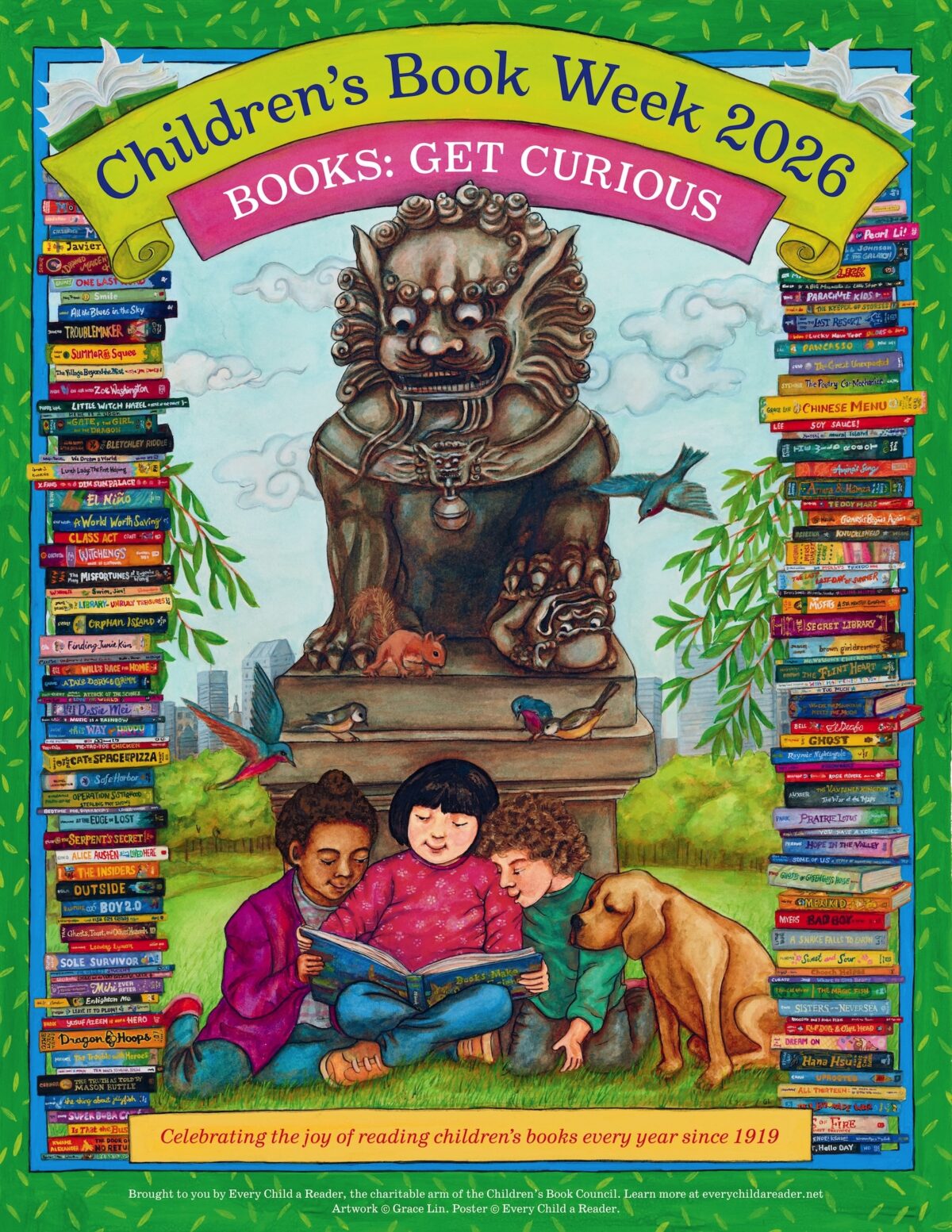 2026 Children’s Book Week Poster by Grace Lin Revealed